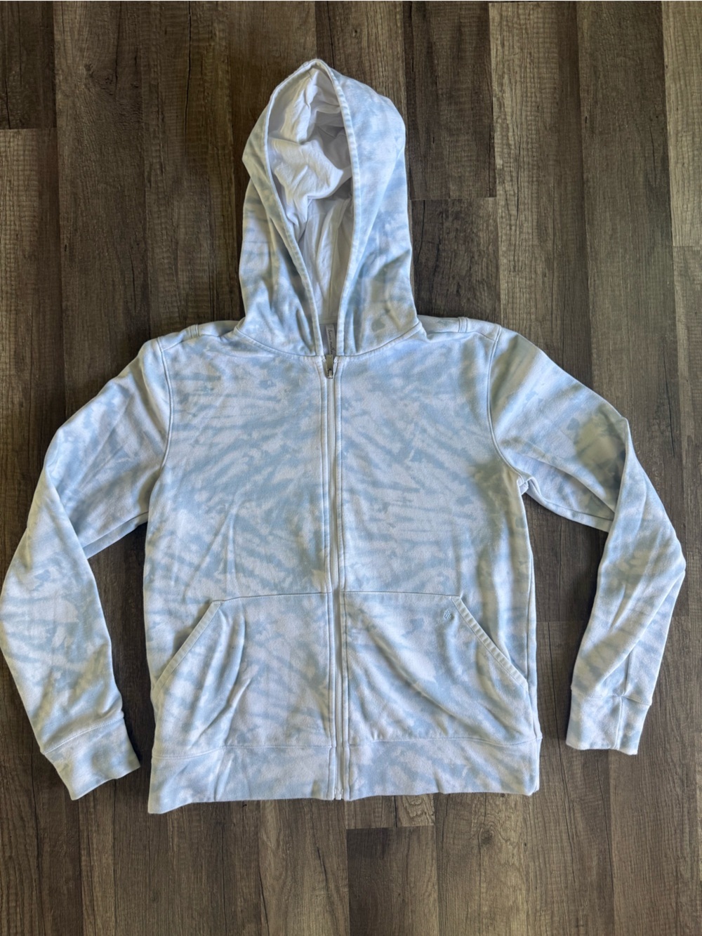 Travis Mathew Hoodie Blue Tie Dye Zip Up Hoodie Jacket Size Small